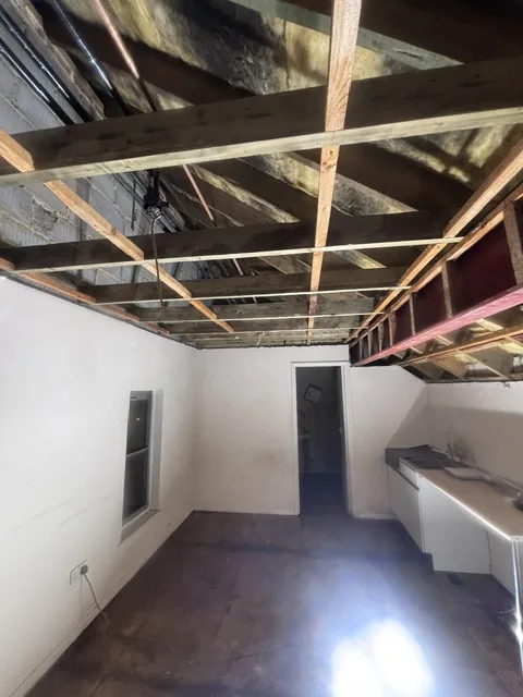 Controlled artex plasterboard strip-out in Fulham